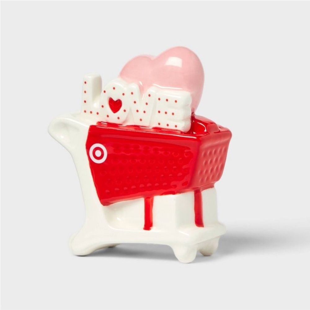Target Spritz Valentine's Day Heart Red Shopping Cart NWT